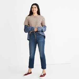 The Perfect Vintage Crop Jean Button-Front Comfort Stretch Edition Size 27 EUC